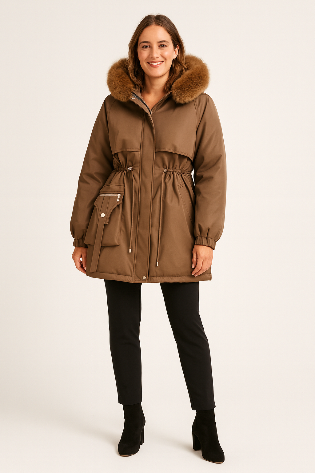 L9WEI Verdikte warme winterjas voor dames, overgangsjas met ritssluiting, middellang, parka met capuchon, vrouwen, comfort, vakantie-uitstapjes, outdoor, outdoor, legergroen, 5XL L9WEI Verdikte warme winterjas voor dames, overgangsjas met ritssluiting, middellang, parka met capuchon, vrouwen, comfort, vakantie-uitstapjes, outdoor, outdoor, legergroen, 5XL
