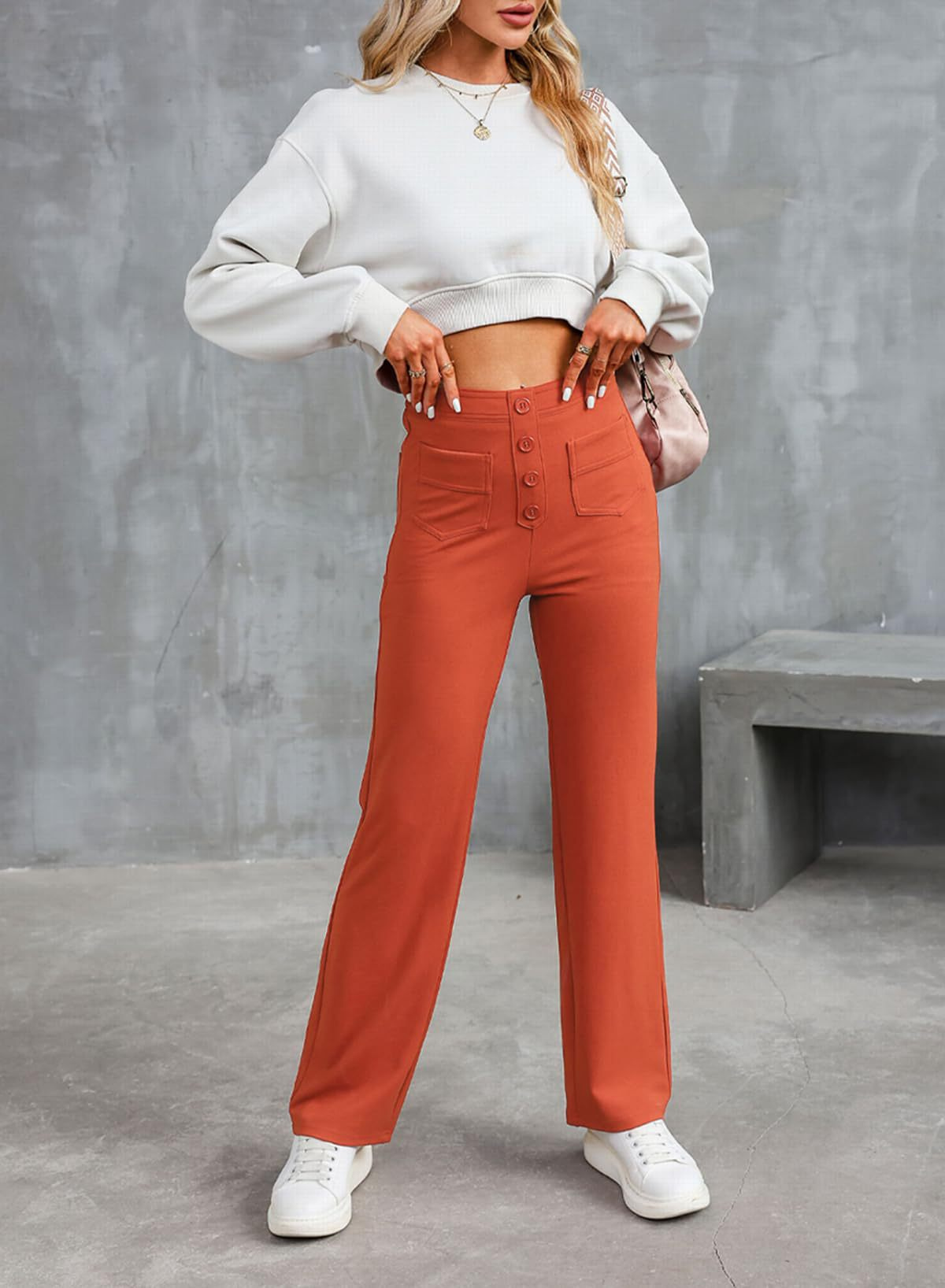 Rivière d’Or Loren – Dames Broek – Hoge Taille & Wijde Pasvorm