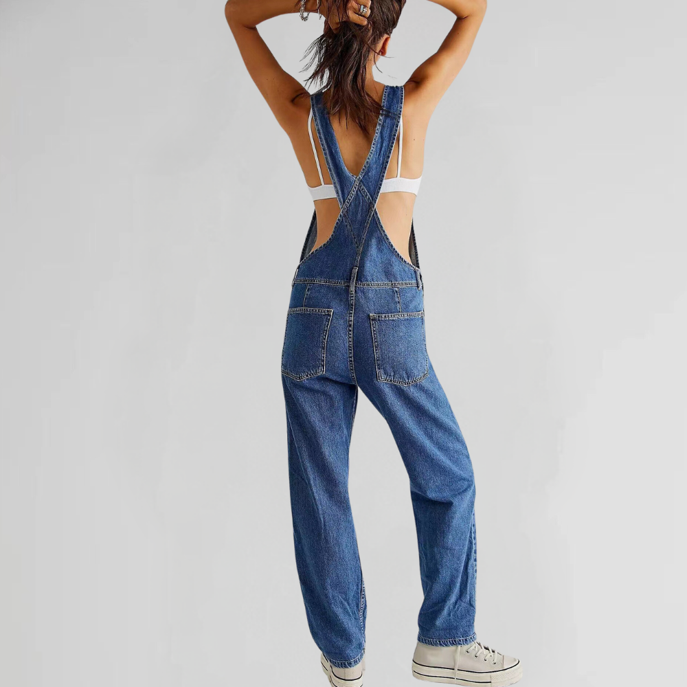 Rivière d’Or – Dames Denim Jumpsuit – Elegante & Comfortabele Pasvorm
