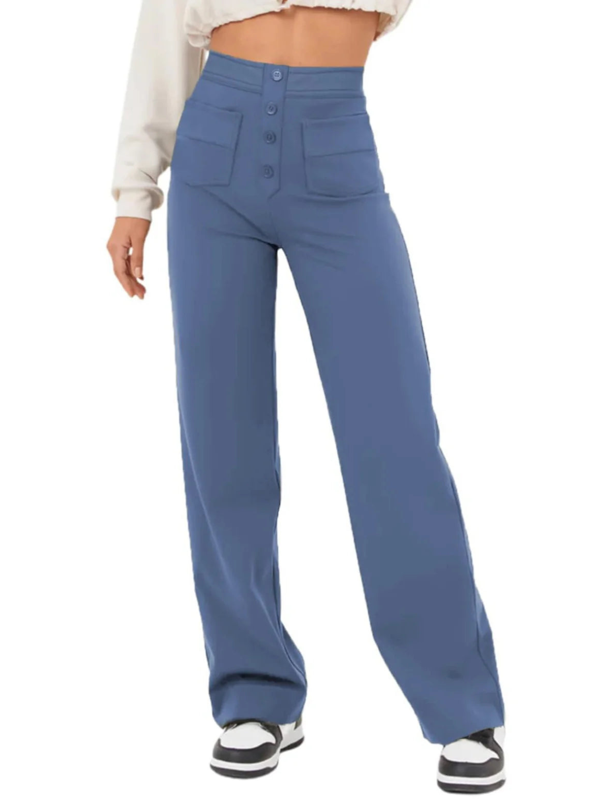Rivière d’Or Loren – Dames Broek – Hoge Taille & Wijde Pasvorm