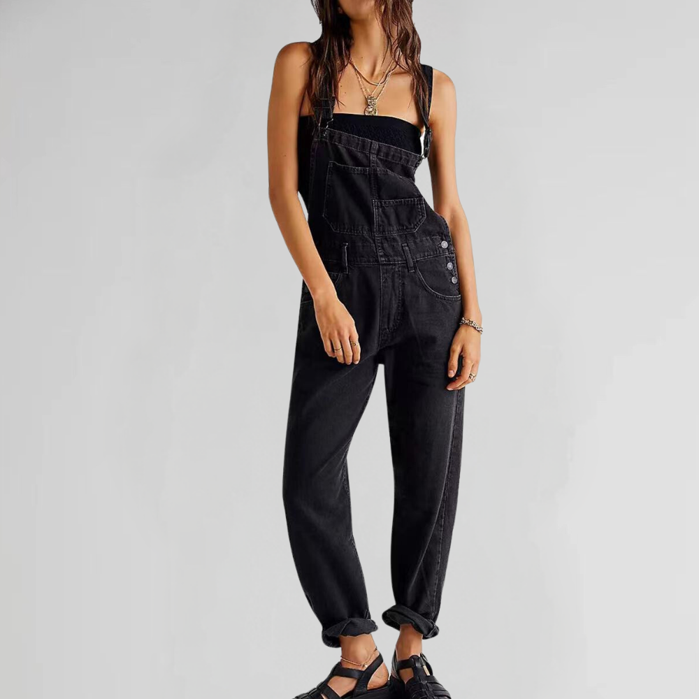 Rivière d’Or – Dames Denim Jumpsuit – Elegante & Comfortabele Pasvorm