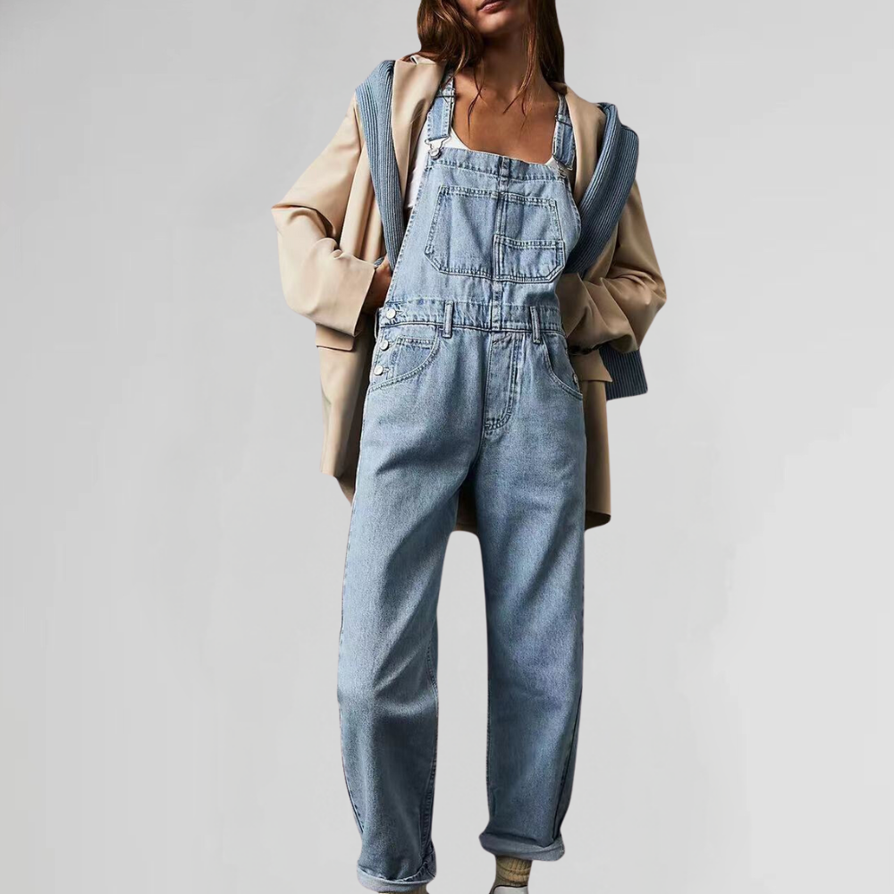 Rivière d’Or – Dames Denim Jumpsuit – Elegante & Comfortabele Pasvorm