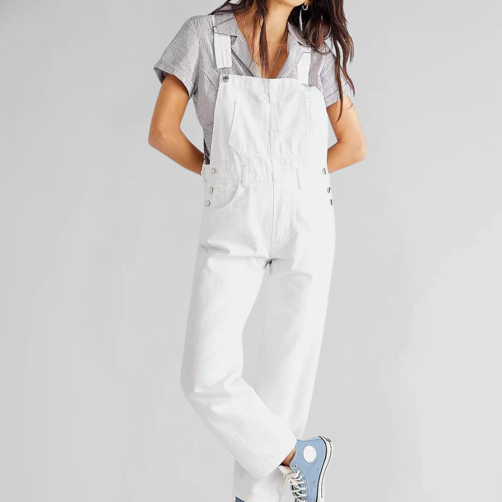 Rivière d’Or – Dames Denim Jumpsuit – Elegante & Comfortabele Pasvorm