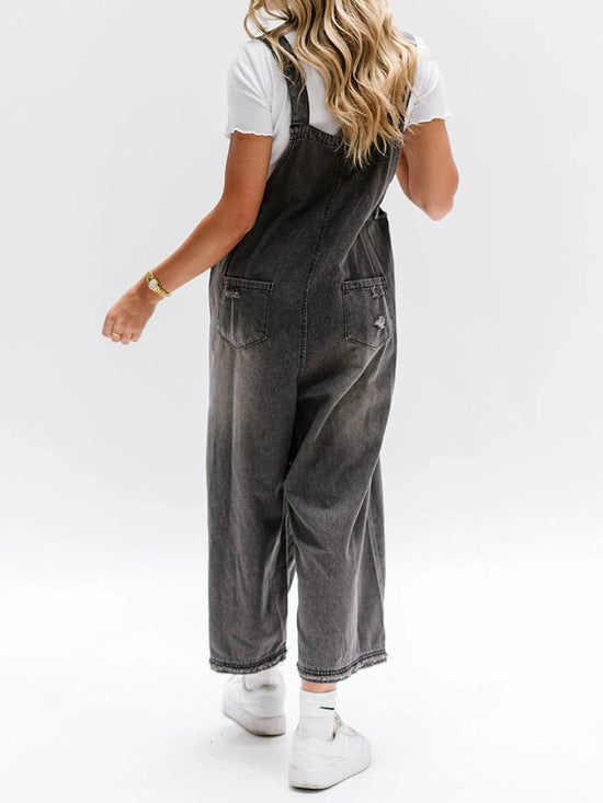 Rivière d’Or Erika – Dames Denim Tuinbroek – Losse Pasvorm & Comfortabel
