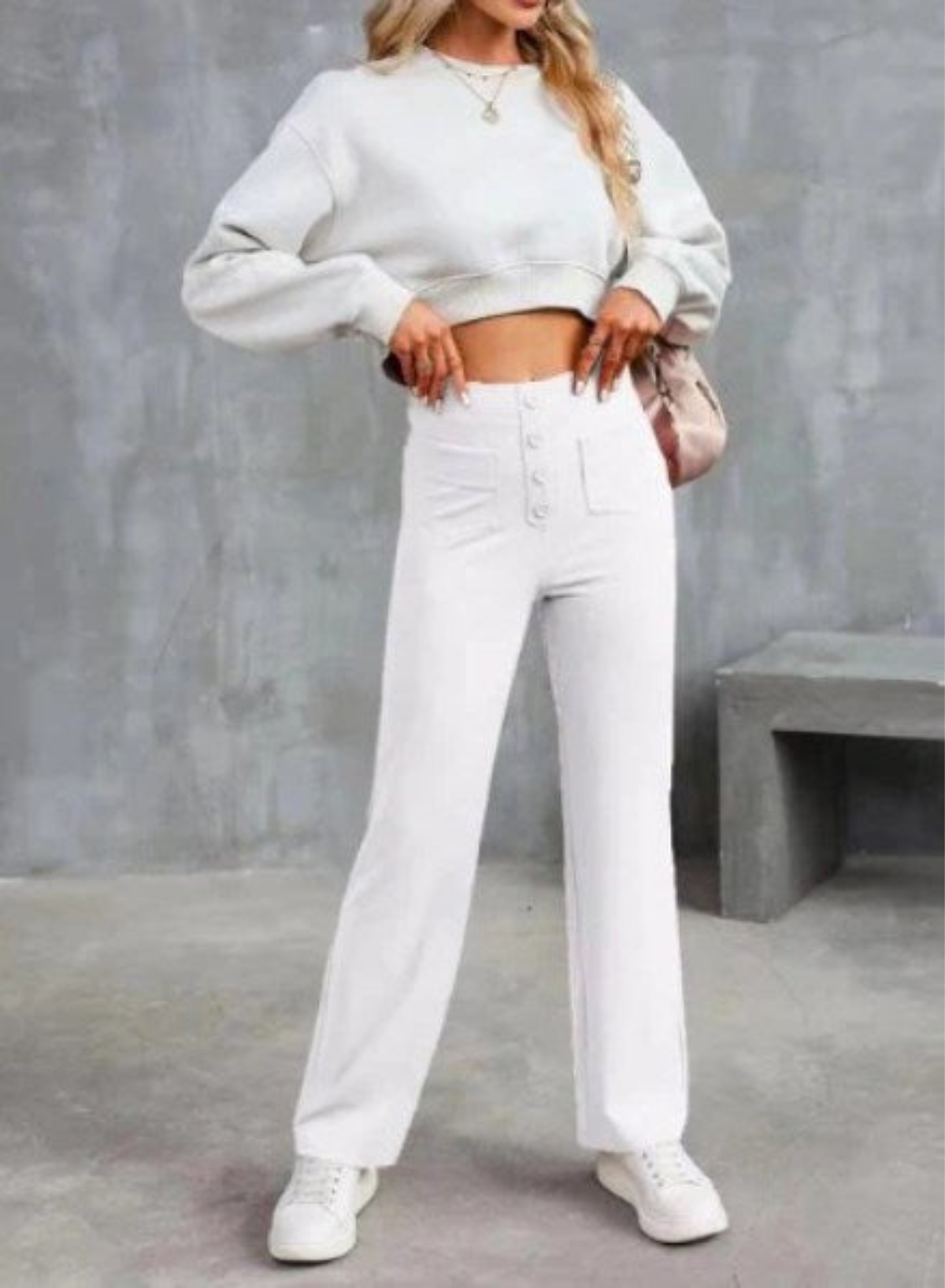 Rivière d’Or Loren – Dames Broek – Hoge Taille & Wijde Pasvorm