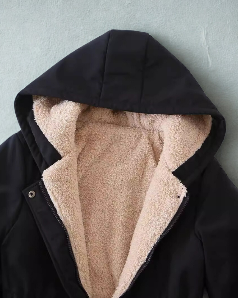 Rivière d’Or Parka Jas – Los Model – Verstelbare Taille met Capuchon & Fleece Voering – Dames