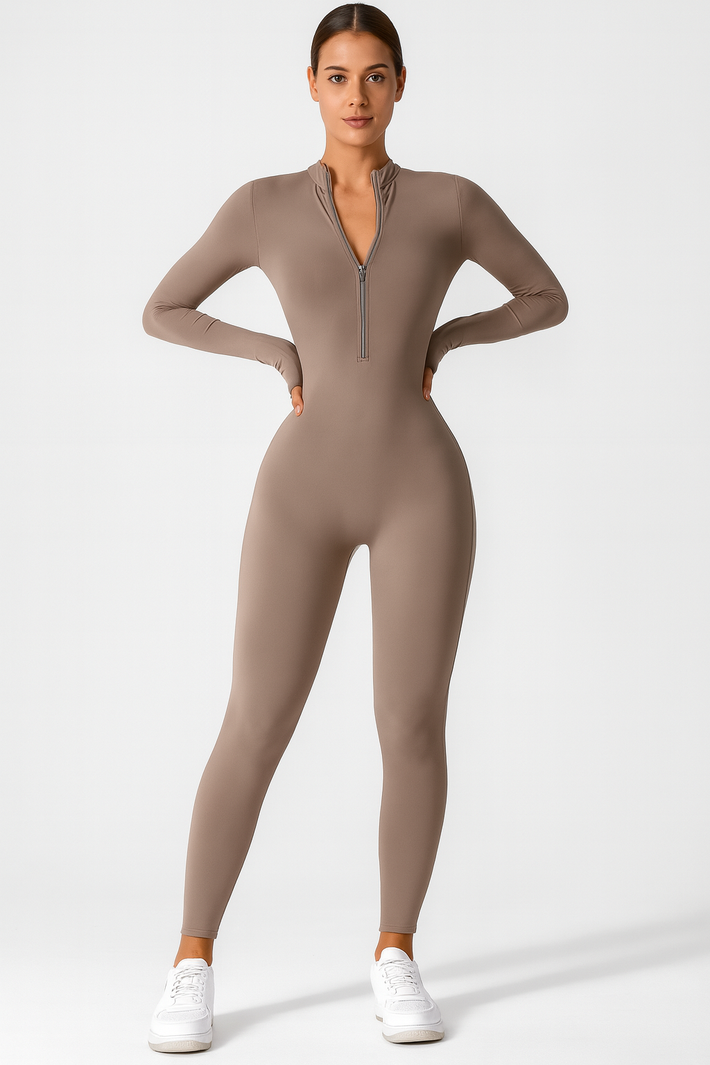Rivière d’Or Rosalia – Dames Jumpsuit – Chique Design met Opstaande Kraag & Rits