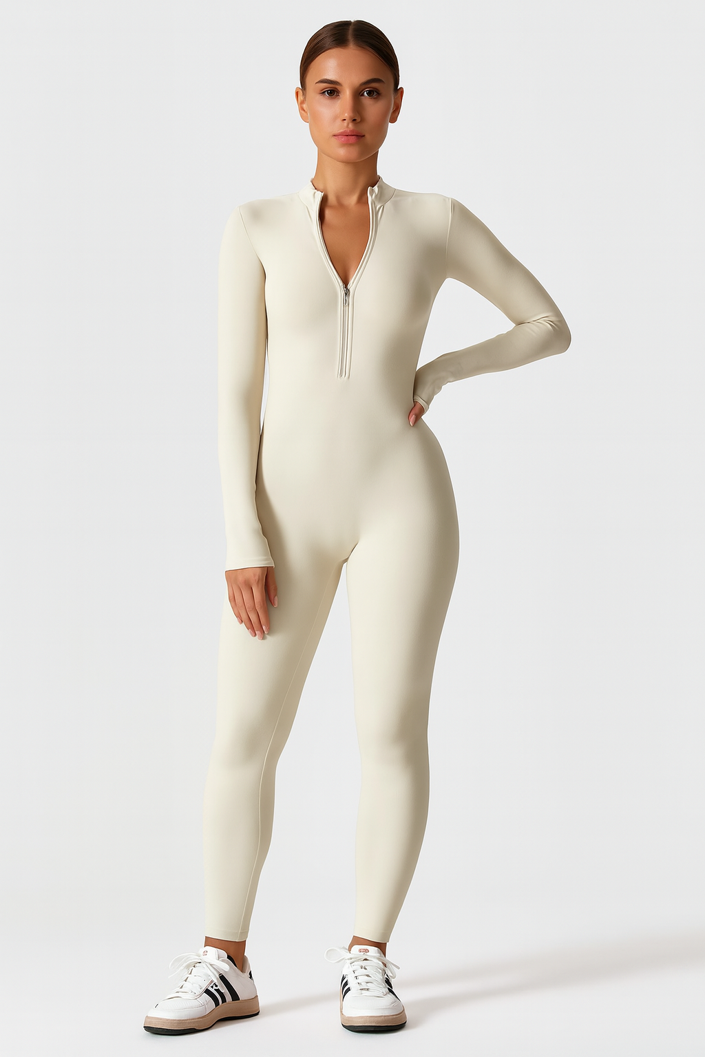 Rivière d’Or Rosalia – Dames Jumpsuit – Chique Design met Opstaande Kraag & Rits
