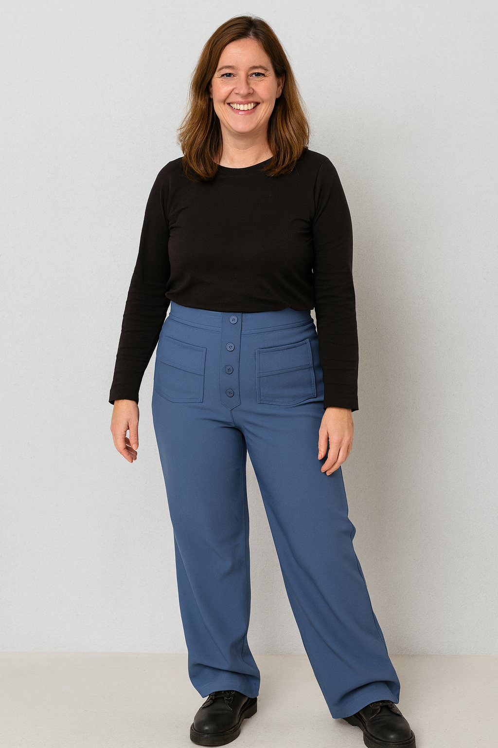Rivière d’Or Loren – Dames Broek – Hoge Taille & Wijde Pasvorm