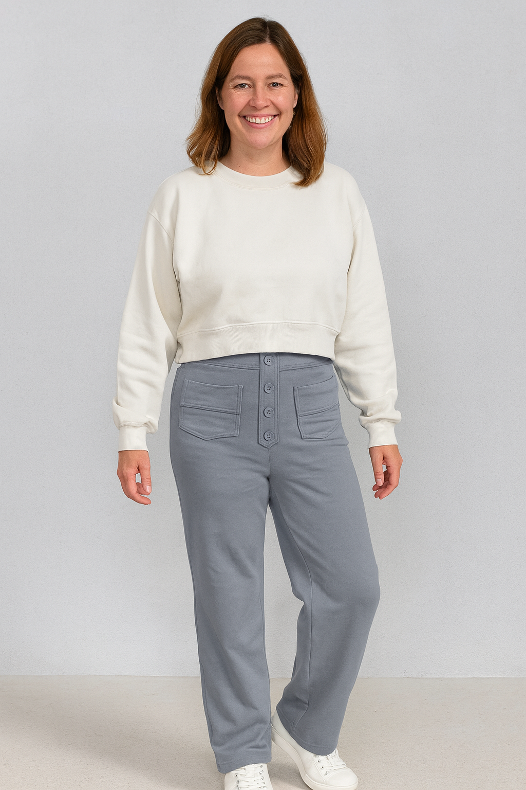 Rivière d’Or Loren – Dames Broek – Hoge Taille & Wijde Pasvorm