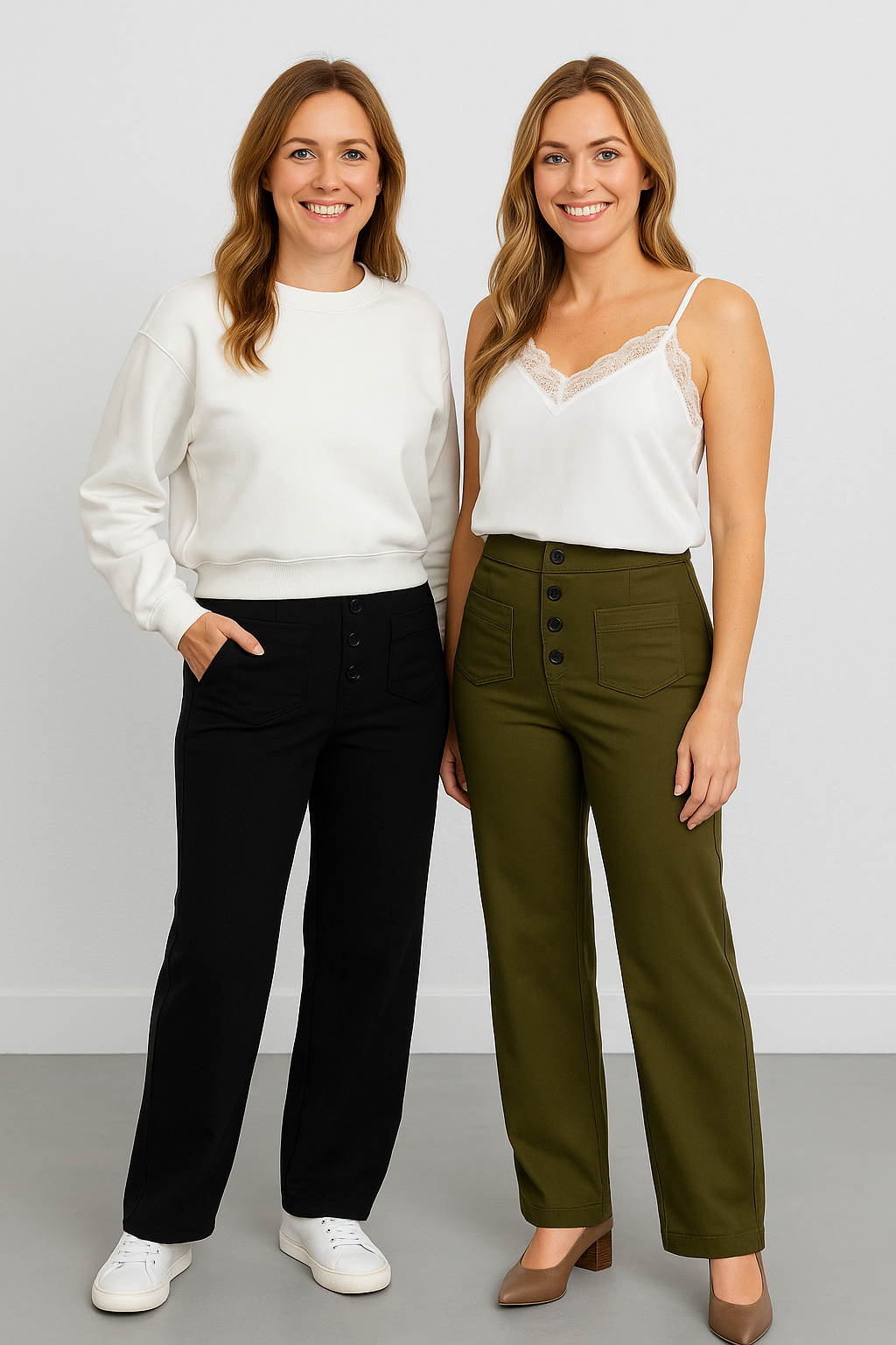 Rivière d’Or Loren – Dames Broek – Hoge Taille & Wijde Pasvorm