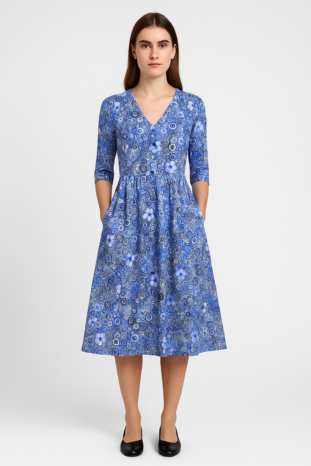 Rivière d’Or Zomerjurk – Bloemig Midi – Dames