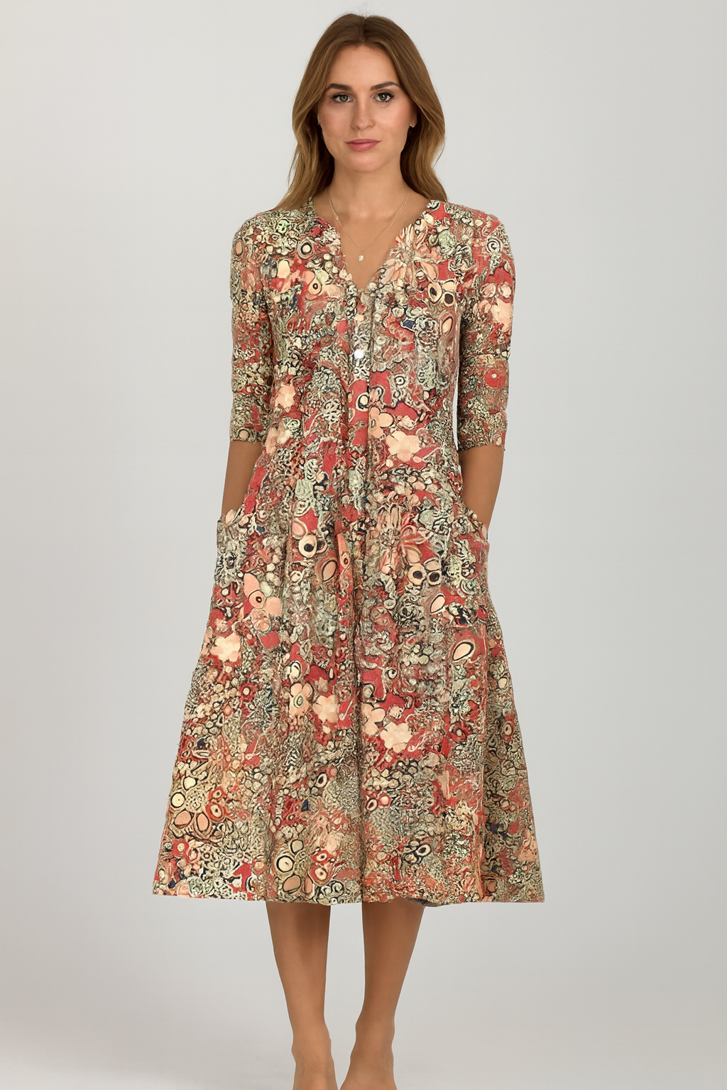 Rivière d’Or Zomerjurk – Bloemig Midi – Dames