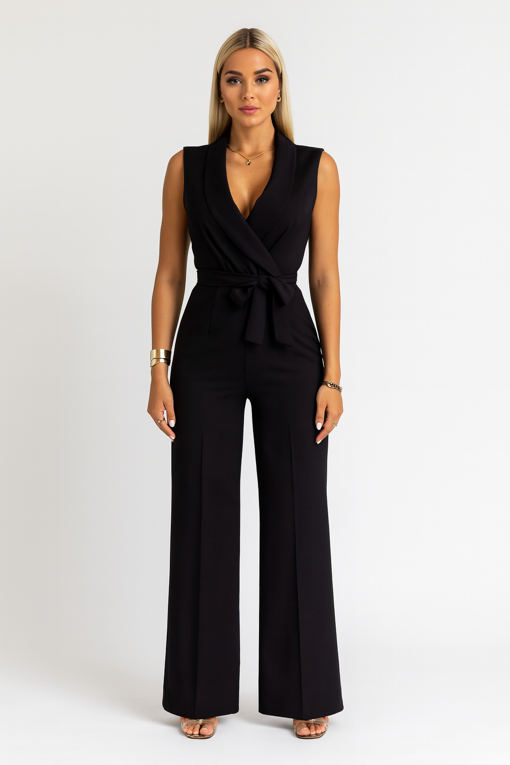 Rivière d’Or Jumpsuit – V-hals Wikkel – Dames