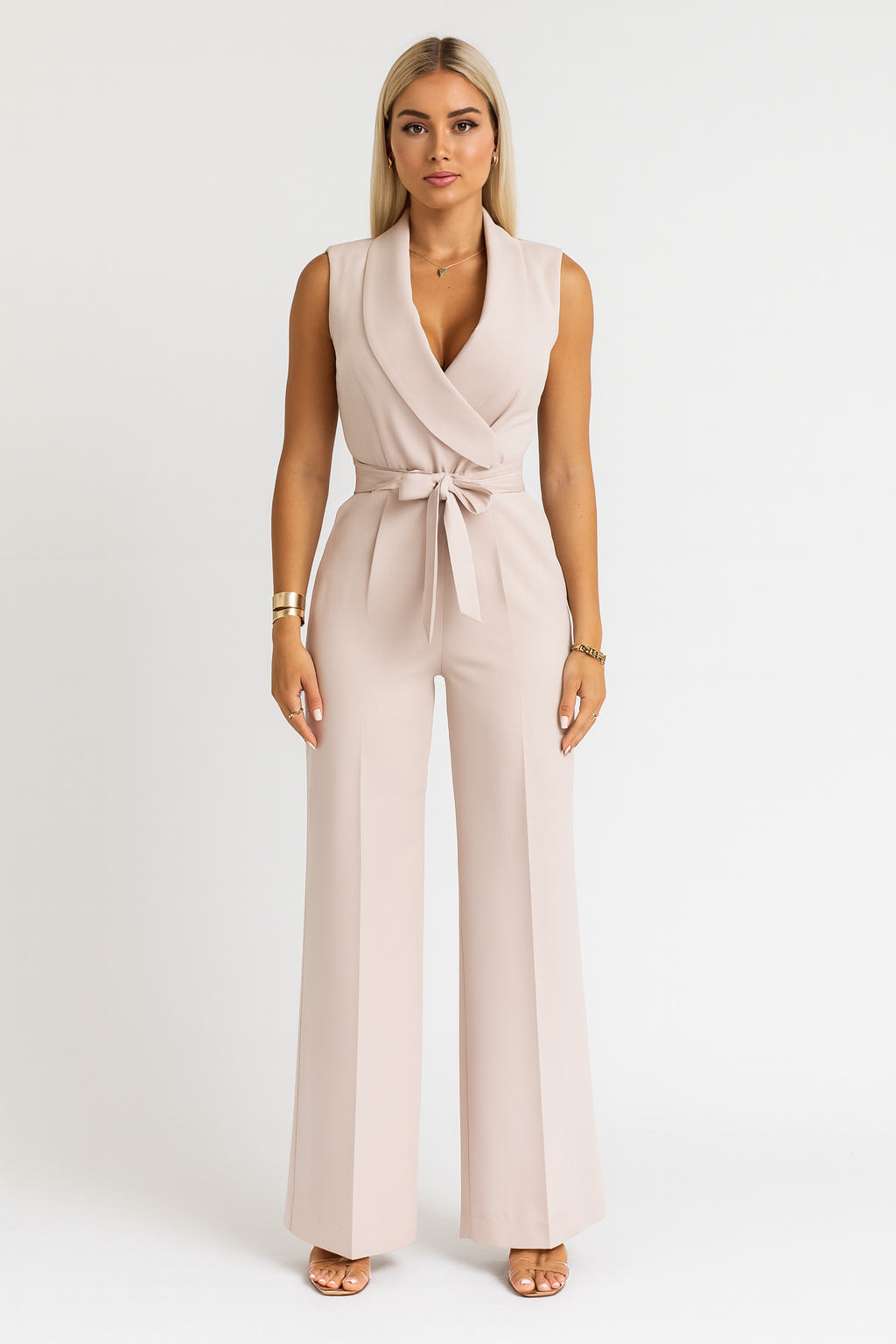 Rivière d’Or Jumpsuit – V-hals Wikkel – Dames