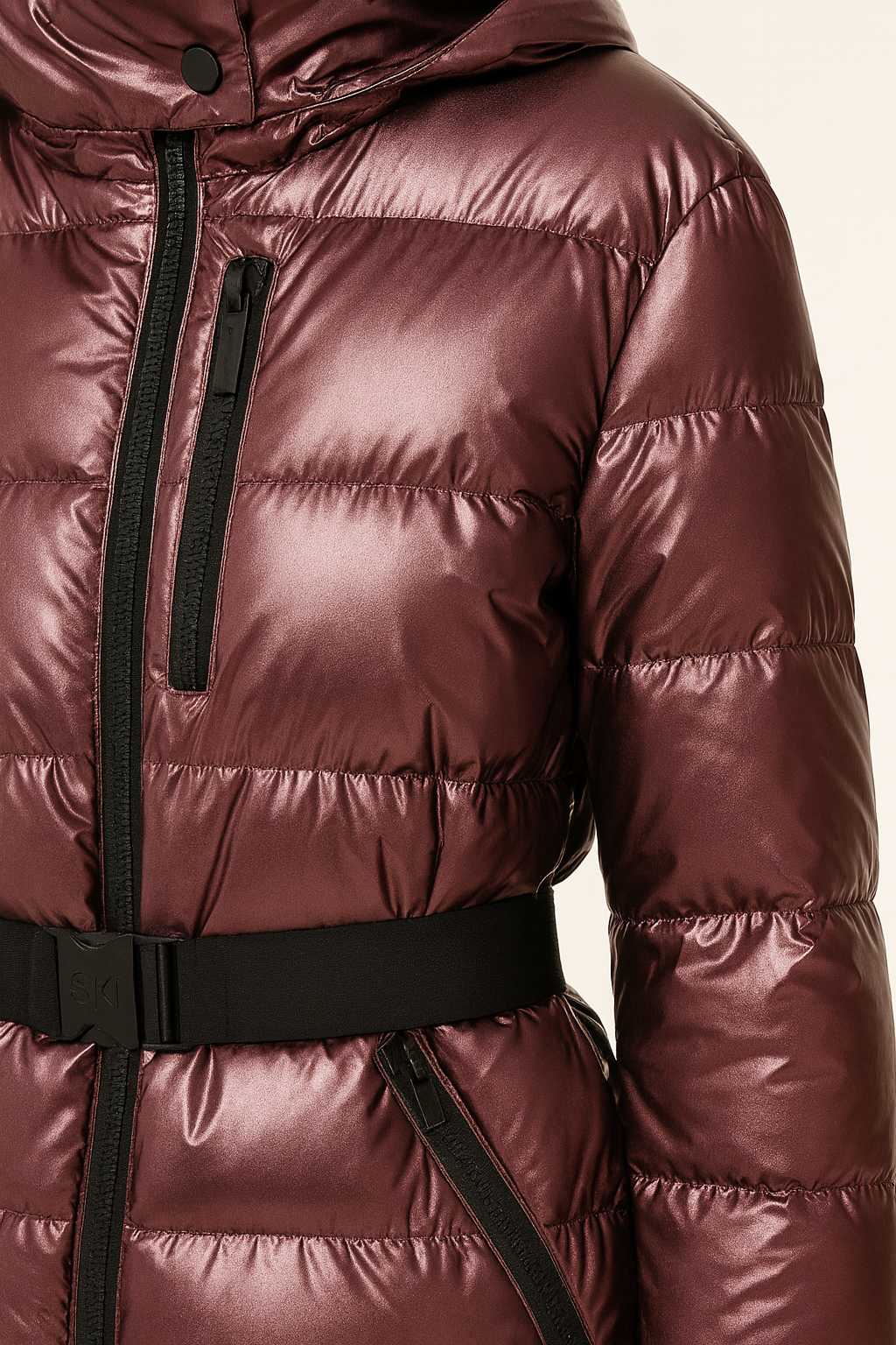 Rivière d’Or Ski Jas – Gewatteerd Waterdicht – Ceintuur Taille & Capuchon – Dames