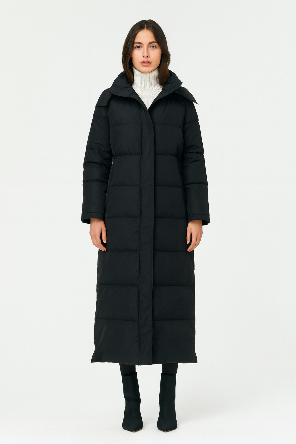 Rivière d’Or Puffer Jas – Lang Gewatteerd – Stijlvol Wintermodel – Dames