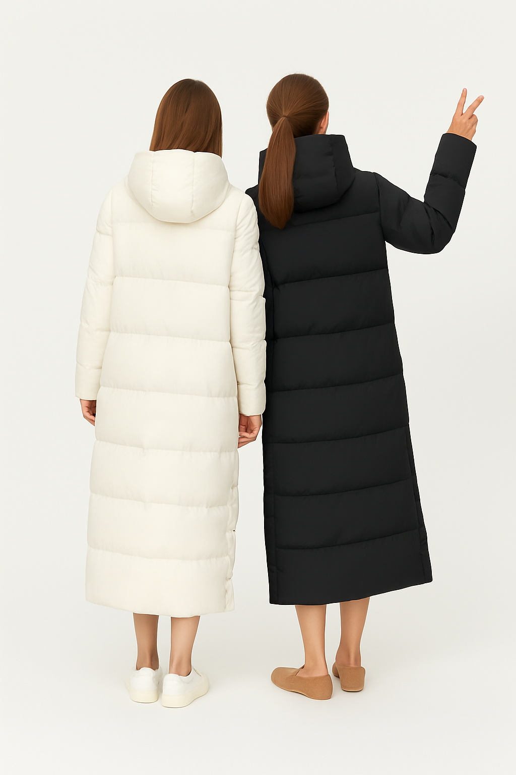 Rivière d’Or Puffer Jas – Lang Gewatteerd – Stijlvol Wintermodel – Dames