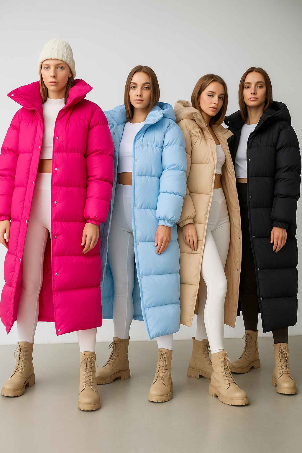 Rivière d’Or Puffer Trenchcoat – Lang Oversized – Gewatteerd met Capuchon – Dames