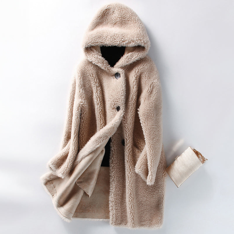 Rivière d’Or Teddy Jas – Halflang Oversized – Capuchon & Knoopsluiting – Dames