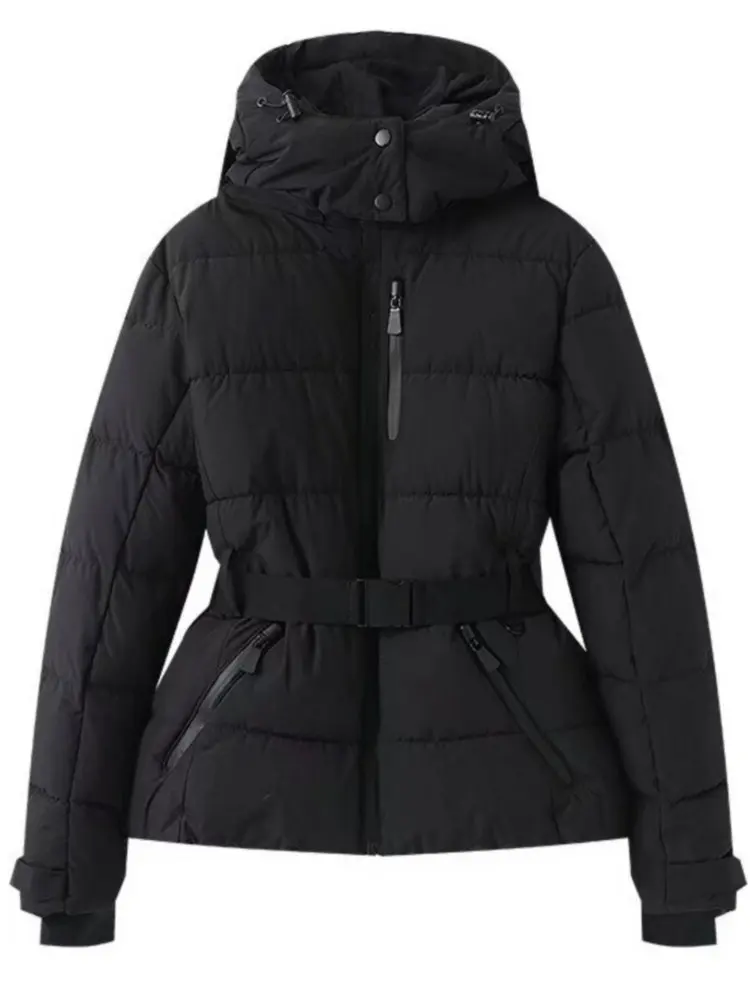 Rivière d’Or Ski Jas – Gewatteerd Waterdicht – Ceintuur Taille & Capuchon – Dames