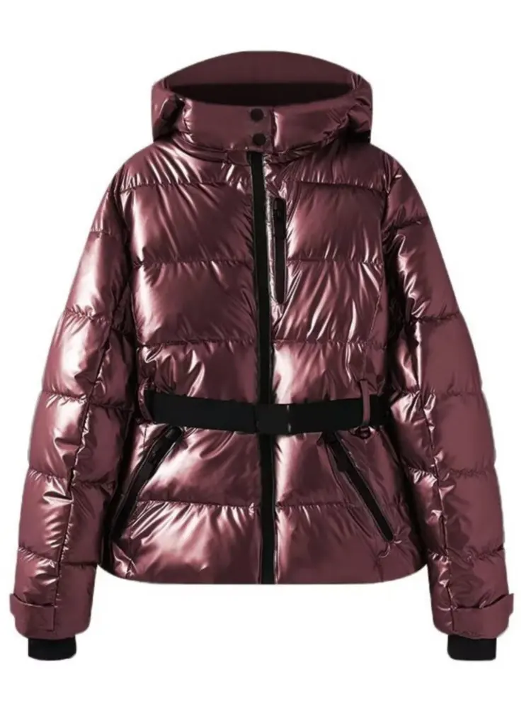 Rivière d’Or Ski Jas – Gewatteerd Waterdicht – Ceintuur Taille & Capuchon – Dames