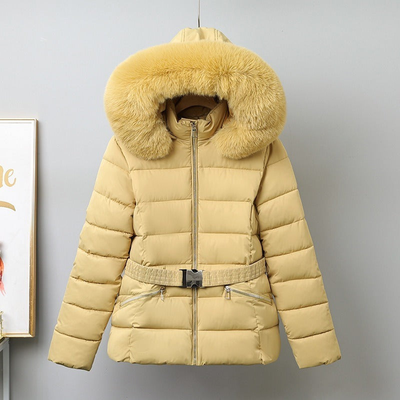 Rivière d’Or Puffer Jas – Gewatteerd Getailleerd – Afneembare Capuchon met Bont – Dames