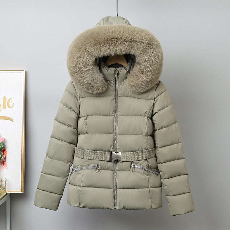 Rivière d’Or Puffer Jas – Gewatteerd Getailleerd – Afneembare Capuchon met Bont – Dames